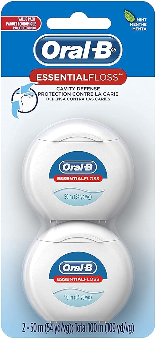 Oral-B EssentialFloss Cavity Defense Dental Floss, 50 M, 2 Pack - Product Image