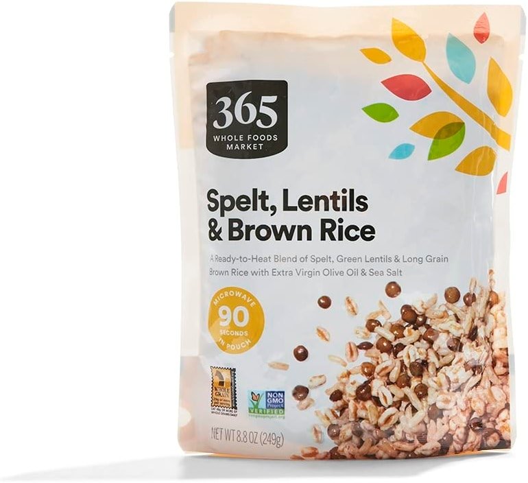 365 by Whole Foods Market, Spelt Green Lentils & Brown Rice, 8.8 Ounce - Product Image