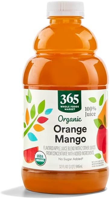 365 by Whole Foods Market Organic Orange Mango Juice, 32 FZ - Product Image