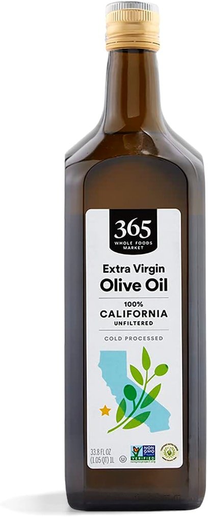 365 by Whole Foods Market, Unfiltered Extra Virgin California Olive Oil, 33.8 Fl Oz - Product Image