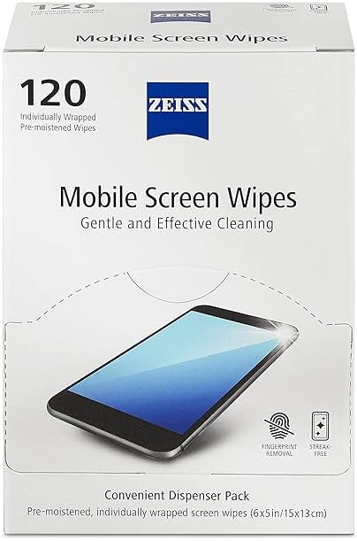 ZEISS Pre-Moistened Wipes, Screen Cleaner, 120 Count - Product Image