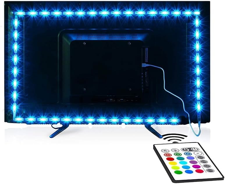 Tv Led Backlight, Maylit 8.2ft Led Strip Lights for 40-60in Tv, USB Powered Tv Lights kit with Remote, RGB Bias Lighting for Room Decor - Product Image