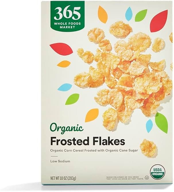 365 by Whole Foods Market, Organic Frosted Flakes Cereal, 10 Ounce - Product Image