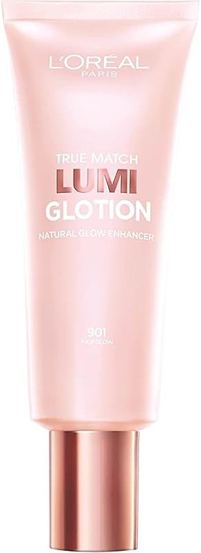 L'Oreal Paris Makeup True Match Lumi Glotion, Natural Glow Enhancer, Illuminator Highlighter, Bronzing Drops For a Sun-Kissed Glow, 901 Fair - Product Image