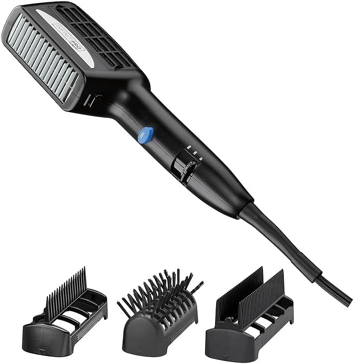 INFINITI PRO CONAIR 3-in-1 Styling Hair Dryer, 1875W Blow Dryer with 3 Styling Attachments to Detangle, Straighten, and Volumize, Tourmaline Ceramic Coating and Ionic Conditioning, Black - Product Image