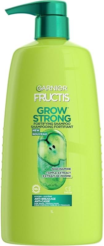 Garnier Fructis Grow Strong Shampoo, 33.8 Fl Oz, 1 Count (Packaging May Vary) - Product Image