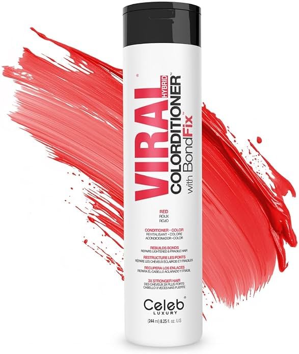 Celeb Luxury Color Depositing Conditioner - Color Refresher with Bondfix Bond Rebuilder, Viral and Gem Lites, Pairs with Colorwash - Product Image