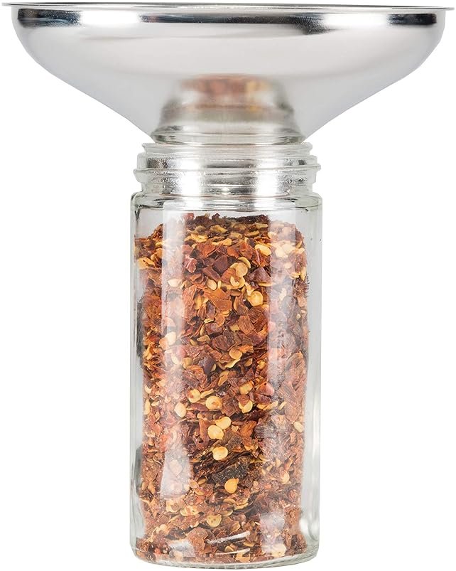 AllSpice Spice Funnel Metal Stainless Steel 18/8 (1" Bottom) - Product Image