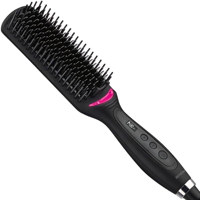 Revlon Hair Straightening and Styling Brush | Great for Second Day Styling (4-1/2 in) - Product Image