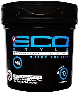 Eco Style Styling Gel Super Protein, Black, 16 Ounce - Product Image
