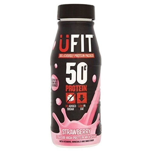 UFit Pro 50 Strawberry Protein Milkshake - 500ml (16.91fl oz) - Product Image
