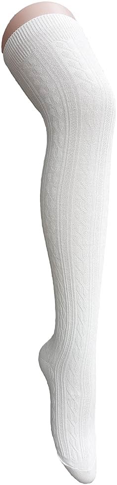 Century Star Thigh High Socks Long Over Knee High Socks for Women Casual Athlete Striped Knee High Stocking - Product Image