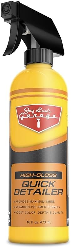 Jay Leno's Garage Quick Detailer Spray – Car Detailing Spray and Auto Detailer Spray for a High Gloss Finish, Fast Shine Car Exterior Cleaner and Everyday Easy Quick Detail Automotive Cleaner (16 oz) - Product Image