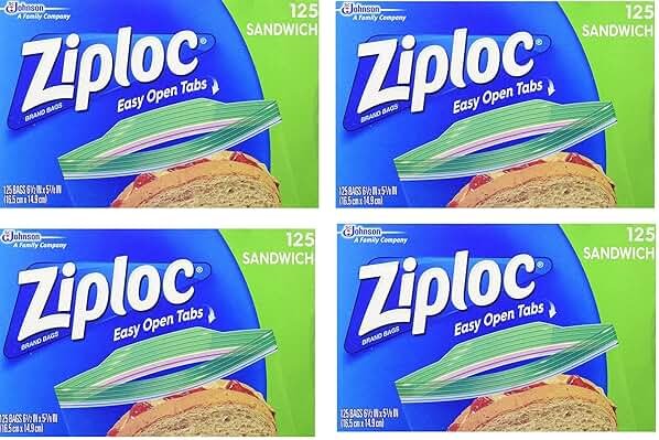 Ziploc Sandwich Bags, 500 Count - Product Image