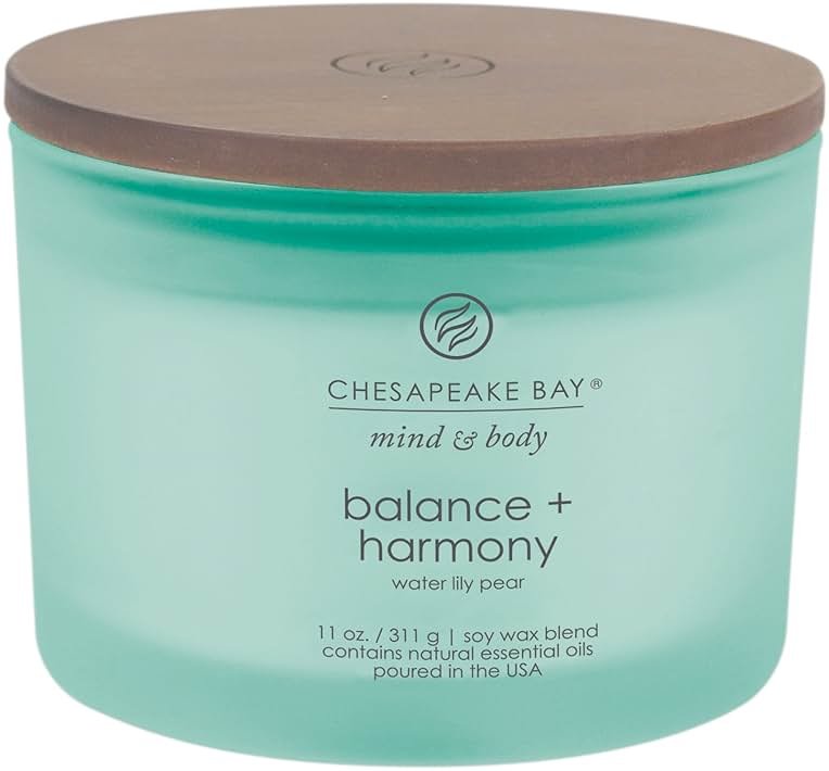 Chesapeake Bay Candle Scented Candle Balance + Harmony (Water Lily Pear) Coffee Table Home Décor - Product Image