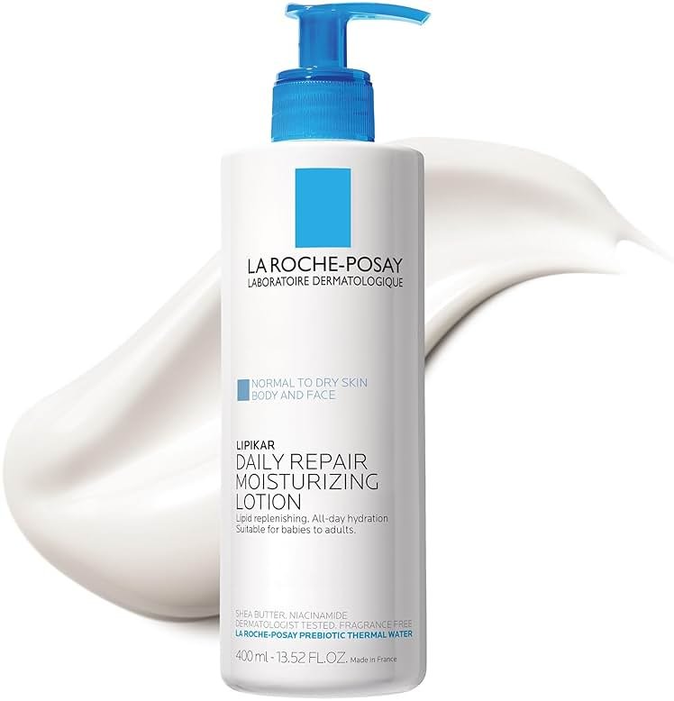 La Roche-Posay Lipikar Body Lotion Daily Repair Moisturizing Cream, Fragrance Free Body Moisturizer with Shea Butter, Body Lotion for Dry Skin, Moisturizing for Sensitive Skin - Product Image