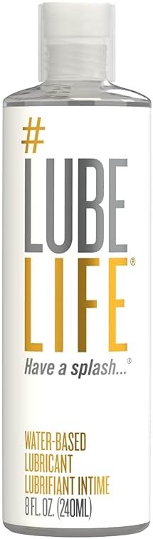 LubeLife Water-Based Lube – Personal Lubricant for Men, Women & Couples, Travel Size, Non-Staining, Easy Clean-Up, Toy-Safe, 8 Fl Oz - Product Image