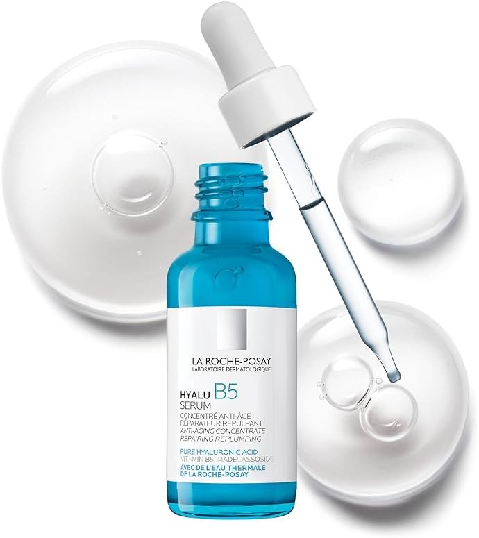 La Roche-Posay Hyalu B5 Pure Hyaluronic Acid Serum for Face, Vitamin B5 + Hyaluronic Acid + Madecassoside, Hydrating Serum Visibly Plumps Skin, Sensitive Skin Safe, Anti Aging, Oil-Free - Product Image