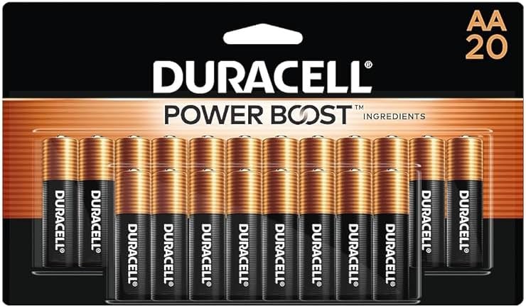 DURACELL CopperTop Alkaline Batteries with Duralock Power Preserve Technology AA 20/Pk (DURMN1500B20Z) - Product Image