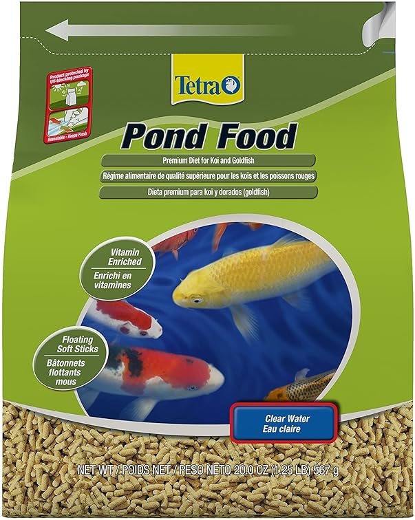 Tetra PondFood Premium Diet Koi & Goldfish Food, 1.25 lb - Product Image