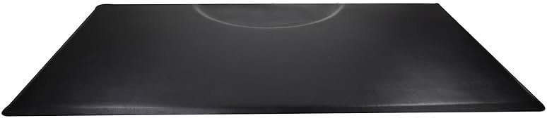 Berkeley Commercial Grade Rectangle Salon Mat 3x5 Black Extra-Thick Wholesale Barbershop Mat for Styling or Barber Chair Standing Comfort - Product Image