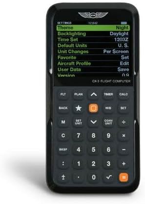 ASA CX-3 Flight Computer – Advanced Electronic E6B for Accurate Flight Planning and FAA Exam Preparation - Product Image