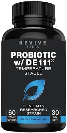 Advanced Probiotic with DE111 Strain (Bacillus subtilis). Spore Forming Probiotic. No Refrigeration Needed. 11.5 Billion Organisms. Probiotics for Women and Men. 60 Vegetable Capsules. - Product Image