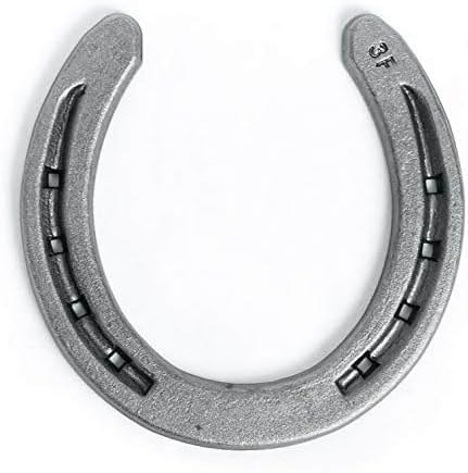 The Heritage Forge Steel Horseshoes Set for Horses, Crafts, Decorations and Backyard Games - Size 0 - R3-F - Sand Blasted 20 Shoes - Product Image