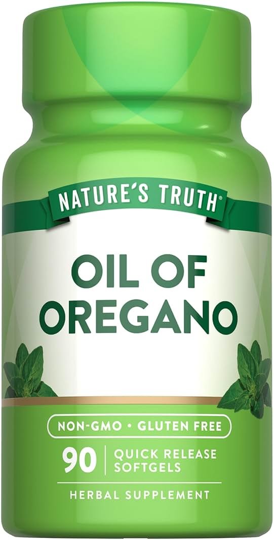 Nature's Truth Oregano Oil Softgels | 90 Pills | Contains Carvacrol | Non-GMO & Gluten Free Supplement - Product Image