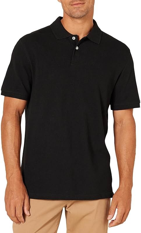 Amazon Essentials Men's Slim-Fit Short-Sleeve Cotton Pique Polo Shirt - Product Image