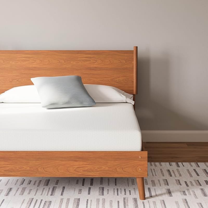 Signature Design by Ashley Queen Size Chime 8 Inch Medium Firm Gel Memory Foam Mattress with Green Tea & Charcoal Extract, Fiberglass-Free, Mattress In A Box - Product Image
