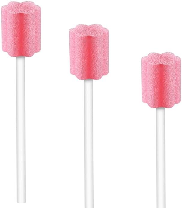 Disposable Untreated Oral Care Swabs, 250 Count (Pink+Plum) - Product Image