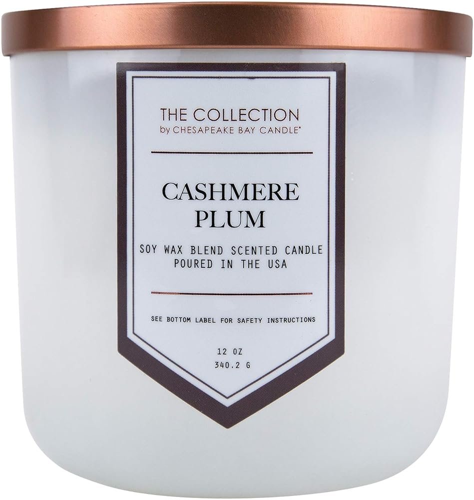 Chesapeake Bay Candle The Collection Two-Wick Scented Candle Cashmere Plum Medium Jar - Product Image