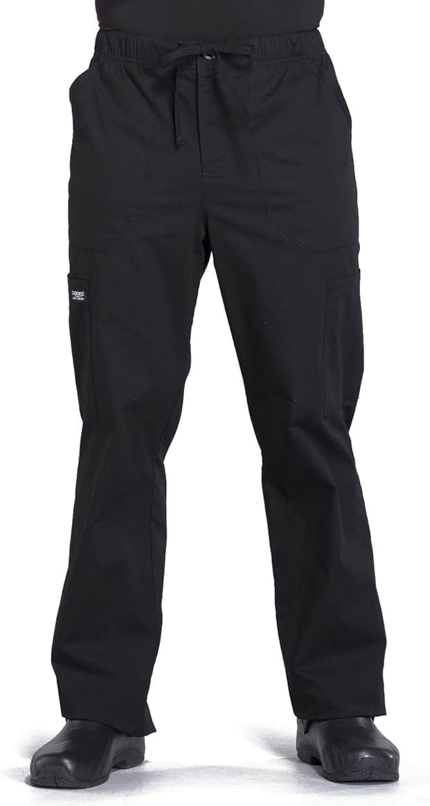 Cherokee Scrubs for Men Tapered Leg Mens Cargo Scrub Pants-5 Pockets,Drawstring,2 Way Stretch Medical Scrub Bottom-WW190 - Product Image
