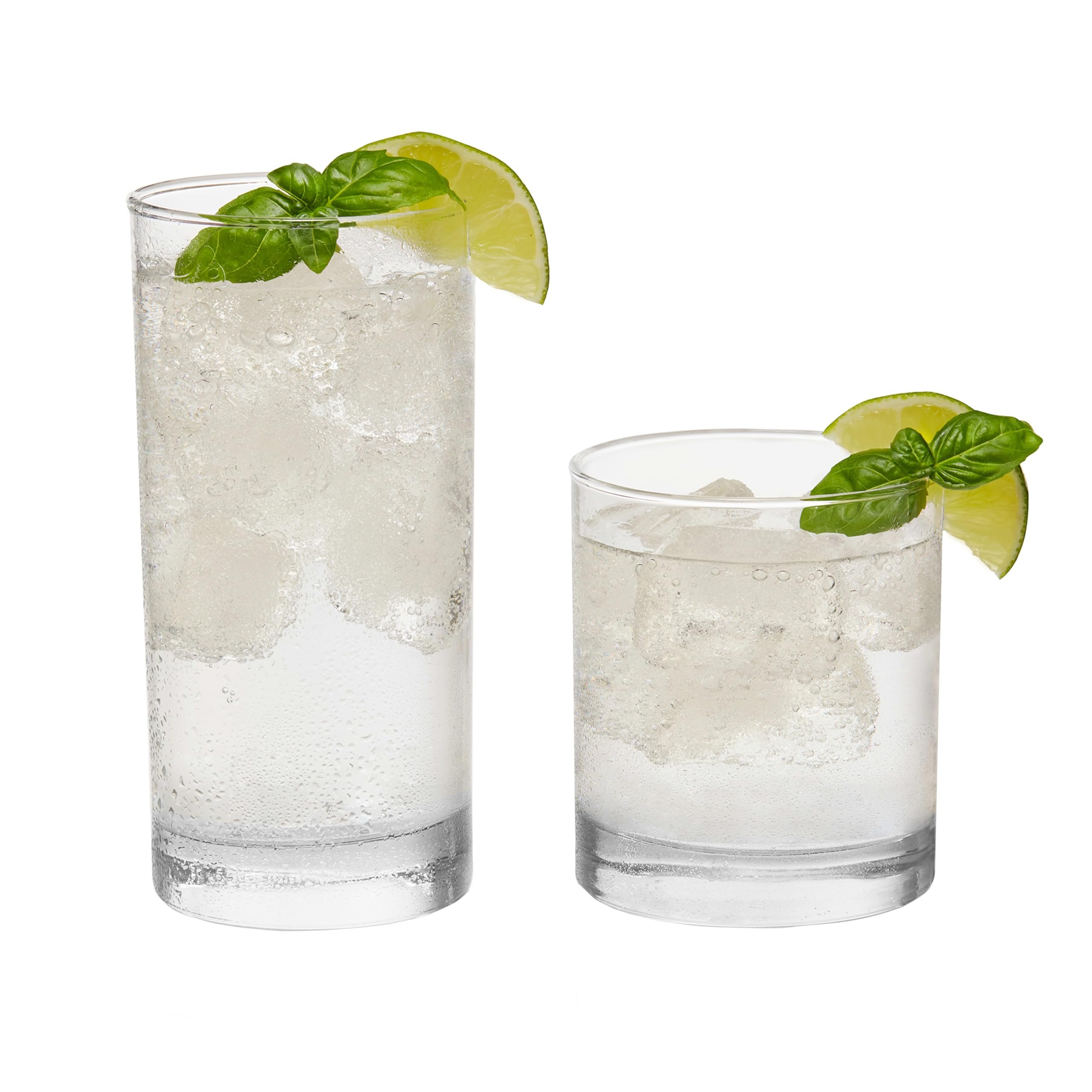 Libbey Province Tumbler and Rocks Glass Set, Elegant Drinkware Glasses Set of 16, Tall Drinking Glasses for Everyday Use or Any Special Occasion - Product Image