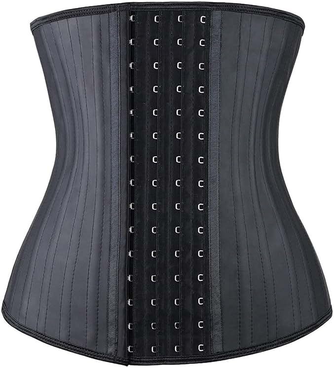 YIANNA Waist Trainer for Women Latex Underbust Waist Corsets Cincher Hourglass Body Shaper 4 Hooks - Product Image