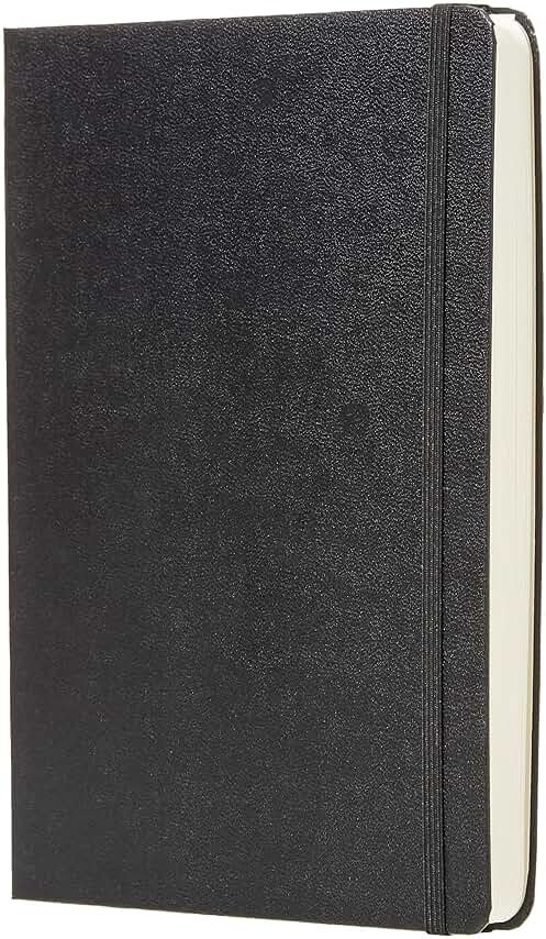 Amazon Basics Daily Planner and Journal, Weekly and Monthly, Undated, Productivity Organization with Goals, Hardcover, 5.8" x 8.25", Black - Product Image