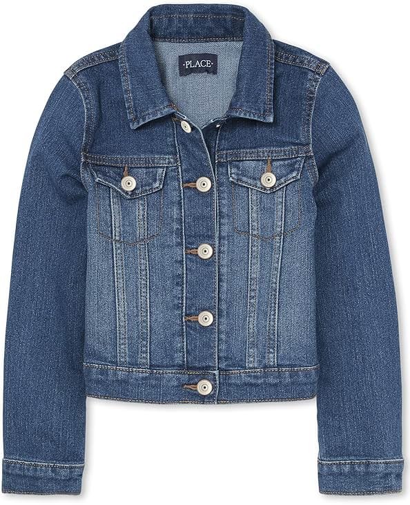 The Children's Place Girls' Basic Denim Jacket - Product Image