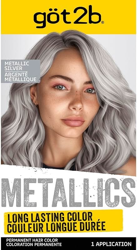 Got2b Metallics Permanent Hair Color, M71 Metallics Silver - Product Image