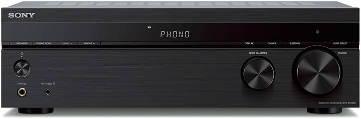 Sony STRDH190 2-ch Home Stereo Receiver with Phono Inputs & Bluetooth Black - Product Image