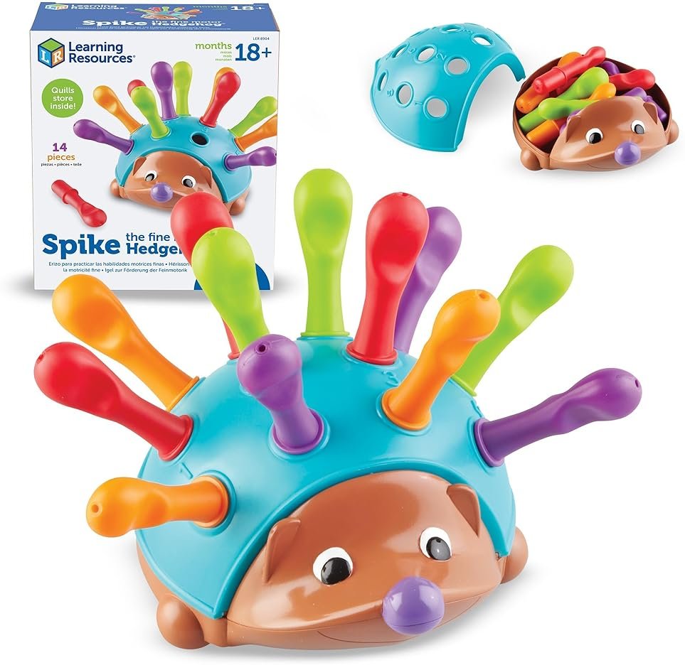 Learning Resources Spike The Fine Motor Hedgehog - Toddler Montessori Toys, Stacking Shape, Gifts For Boys And Girls, Sorting And Matching Skill Activities, Educational Games, Kindergarten - Product Image