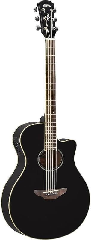 Yamaha APX600 BL Thin Body Acoustic-Electric Guitar, Black - Product Image