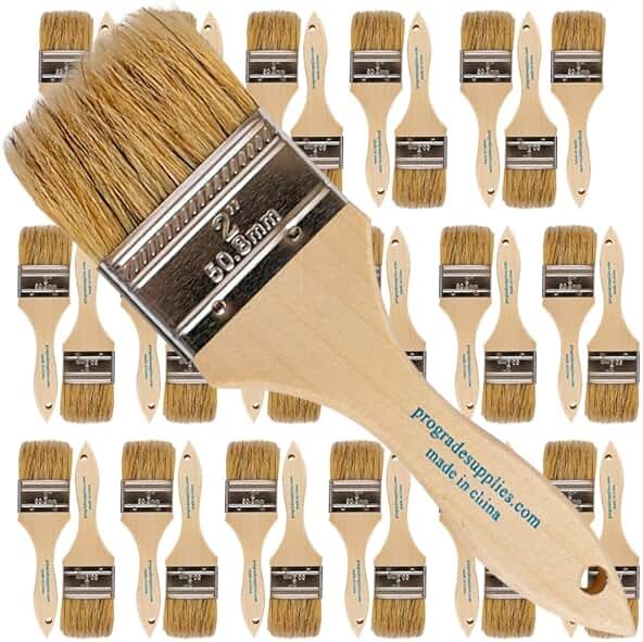 Pro Grade 2" Chip Brushes – Disposable Paint Brushes (36 Pack) Contractor Pack for Paint, Stain, Glue & Epoxy - Product Image