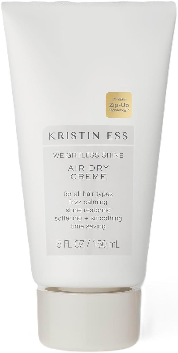 Kristin Ess Hair Weightless Shine Air Dry Cream for Curl Definition, Smoothing + Blowout Prep - Frizz Control - Light Hold - Women's Styling Product for Frizzy, Wavy + Curly Hair - Vegan - Product Image