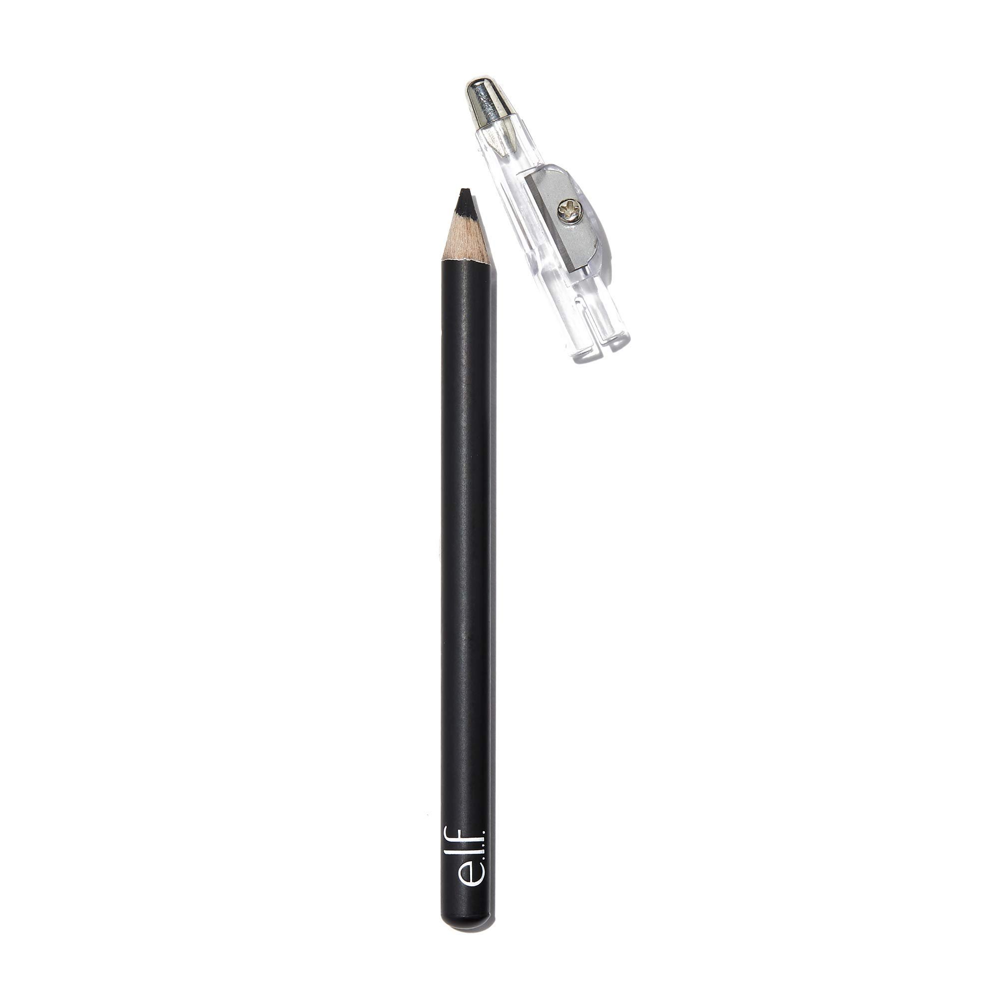 e.l.f. Satin Eyeliner Pencil, Smooth Glide Eyeliner For A Satin Finish, Includes A Built-In Sharpener, Vegan & Cruelty-Free, Black - Product Image