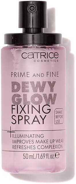 Catrice | Prime & Fine Illuminating Dewy Glow Spray | Transparent and Fast Drying Fixing Spray| Paraben Free & Vegan | Cruelty Free (Pack of 1) - Product Image