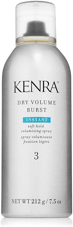 Kenra Dry Volume Burst 3 | Instant Volume Hairspray | Soft Hold Volumizing Spray | Dry Application | All Hair Types - Product Image