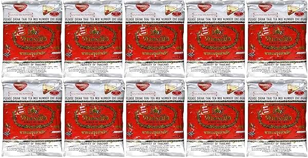 WHOLESALE 10 Bags Number One The Original Thai Iced Tea Mix 4,000 Gram - Number One Brand Imported From Thailand - Great for Restaurants That Want to Serve Authentic and Thai Iced Teas, 400g Bag - Product Image