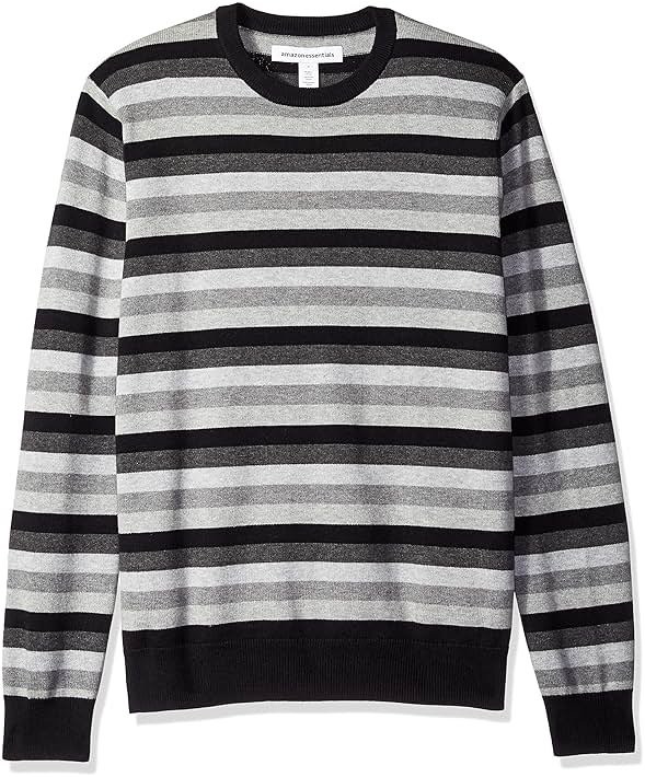 Amazon Essentials Men's Long-Sleeve Crewneck Sweater, 100% Cotton, Big & Tall Options Available - Product Image