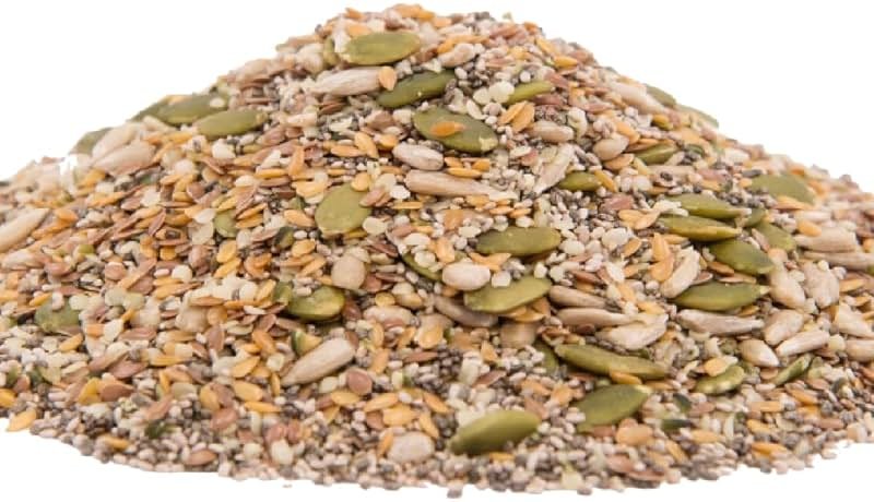 GERBS Raw Super 7 Seed Snack Trail Mix 1 LBS. | Top 14 Food Allergy Free | Resealable Bulk Bag | Made in USA | Raw Pumpkin | Sunflower | Brown & Golden Flax | Black & White Chia | Hemp | Gluten Free - Product Image
